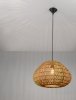 Lampa wisząca pleciona owalna boho rustykalna industrialna nad stół do salonu sypialni ściemnialna Luces Exclusivas